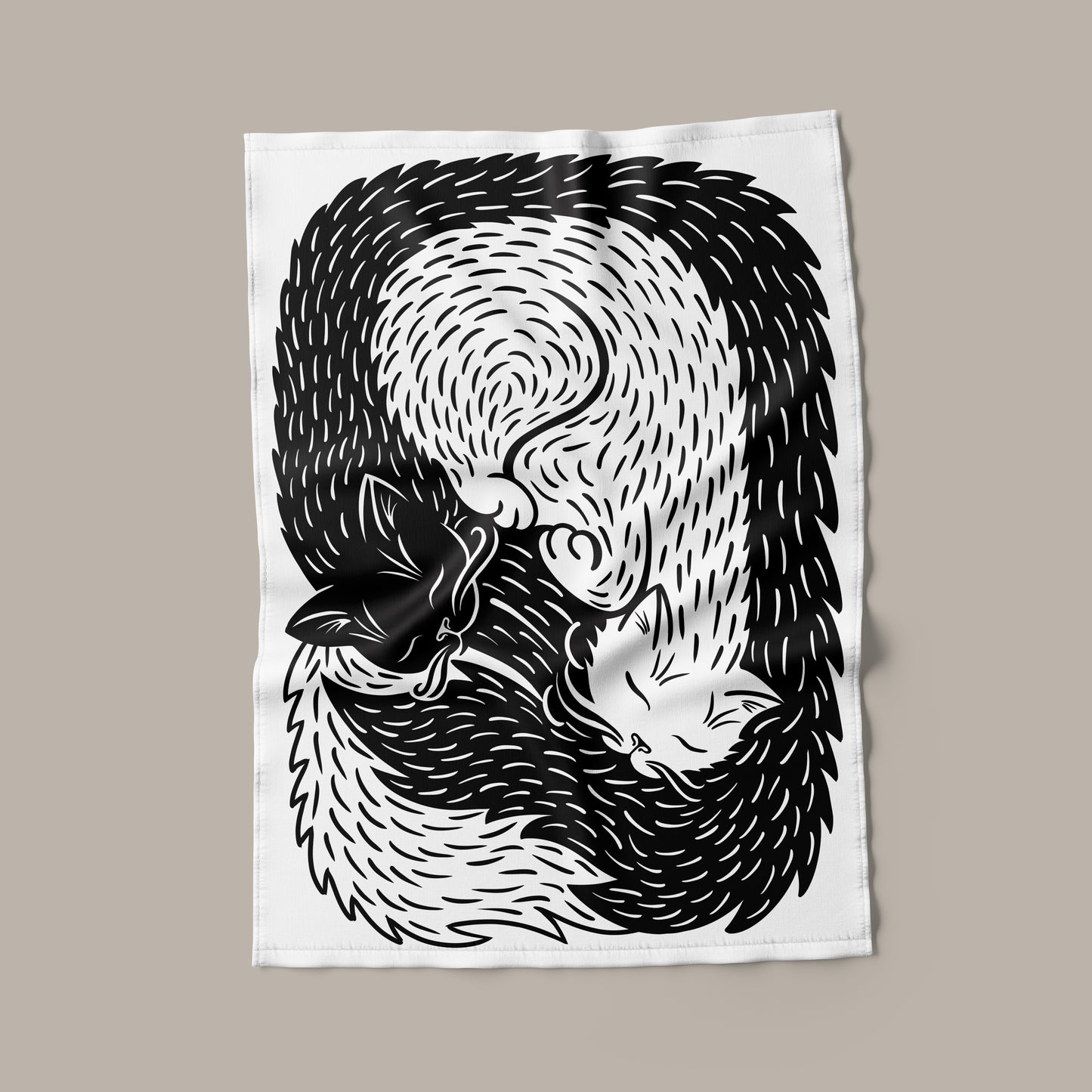 Afternoon Purr Tea Towel