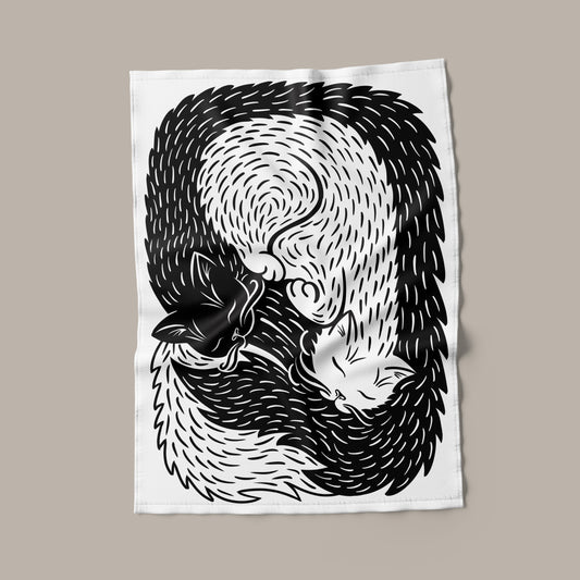 Afternoon Purr Tea Towel