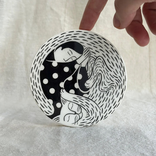 Dots & White Cat No1