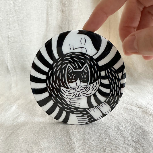 Stripes & Tuxedo Cat No1